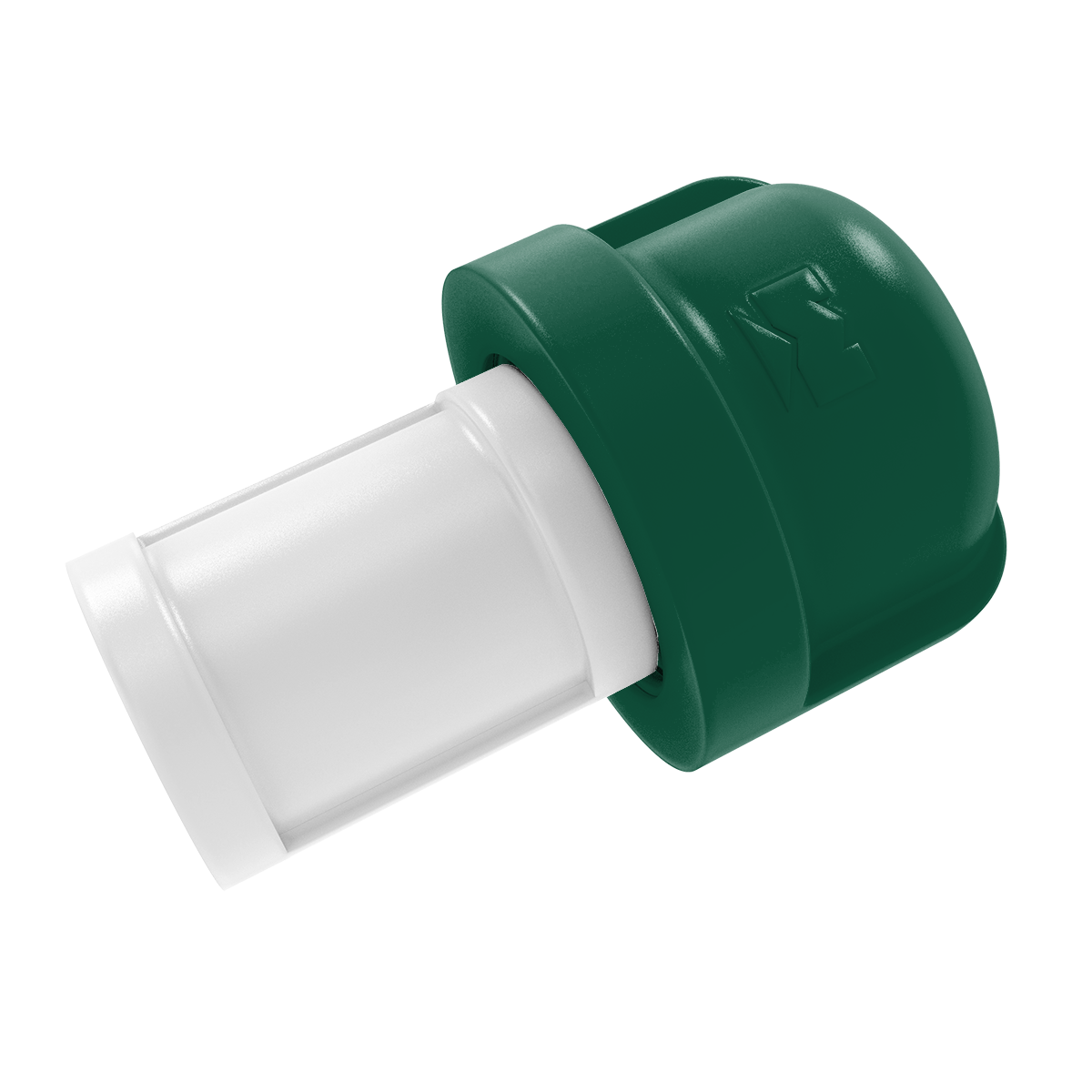 Gridiron Collection 1 Inch Cabinet Knob New York Green and White Edition