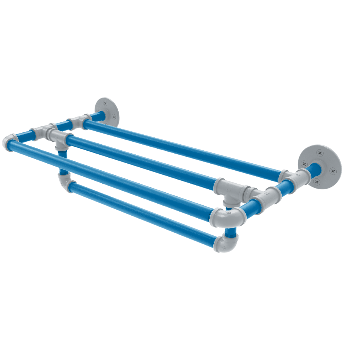 Gridiron Collection Wall Mounted Towel Shelf with Towel Bar Detroit Edition