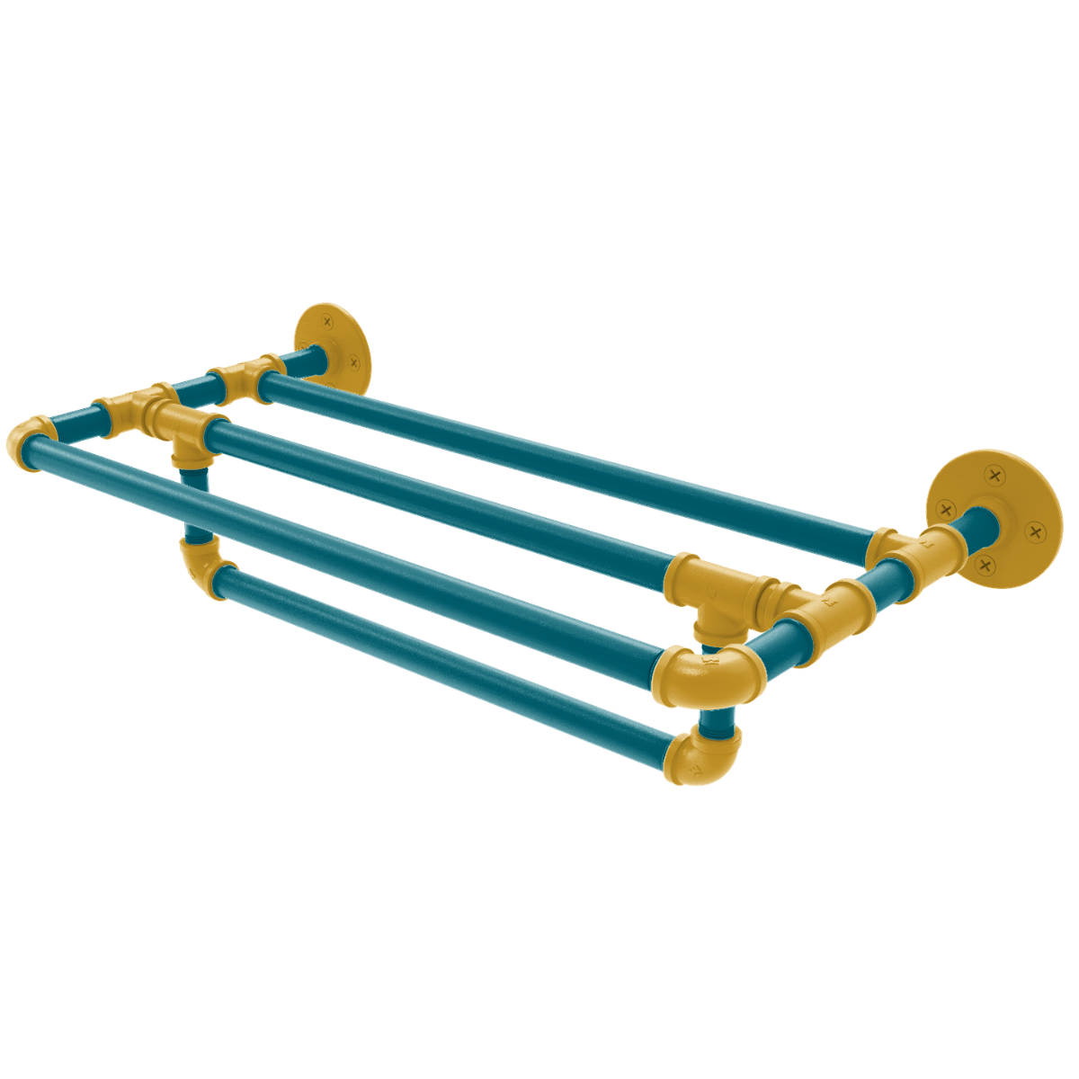 Gridiron Collection Wall Mounted Towel Shelf with Towel Bar Jacksonville Edition