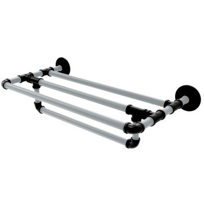 Gridiron Collection Wall Mounted Towel Shelf with Towel Bar Las Vegas Edition