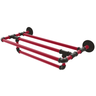 Gridiron Collection Wall Mounted Towel Shelf with Towel Bar Tampa Bay Edition