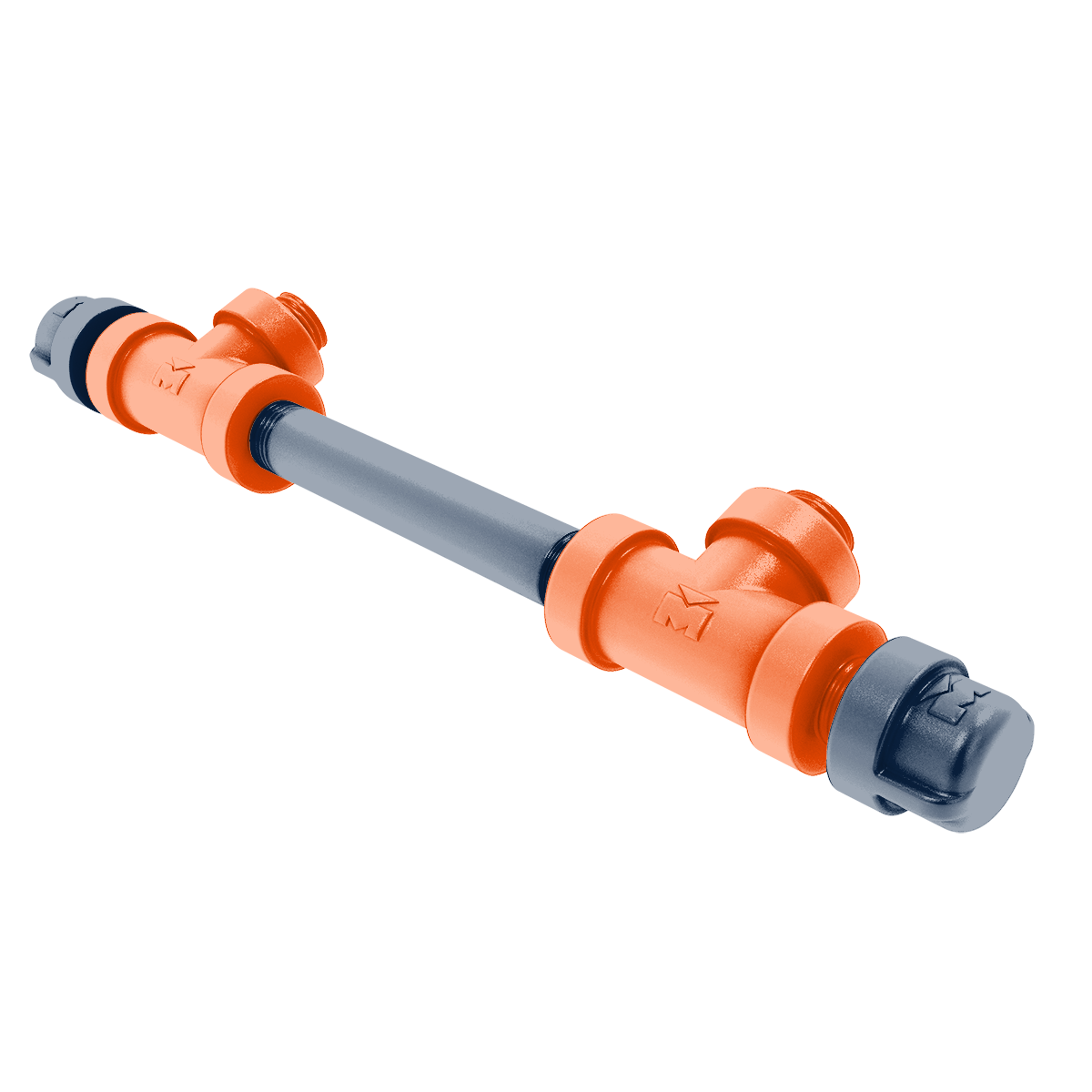 Gridiron Collection 7 Inch Overall Cabinet Pull Denver Edition