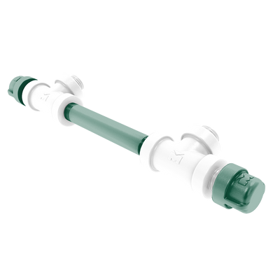 Gridiron Collection 7 Inch Overall Cabinet Pull New York Green and White Edition