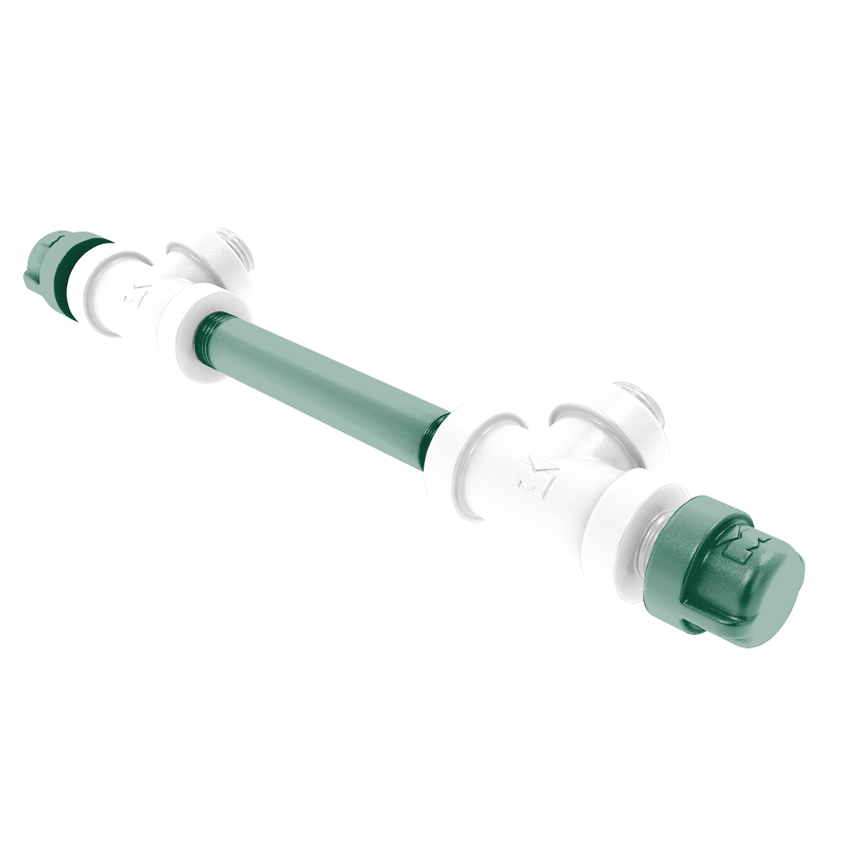 Gridiron Collection 7 Inch Overall Cabinet Pull New York Green and White Edition