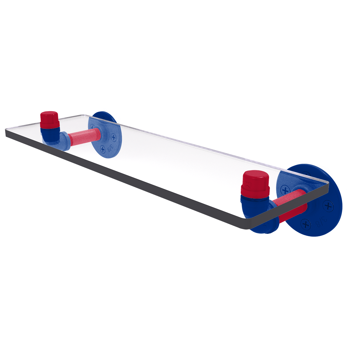 Gridiron Collection Glass Shelf Buffalo Edition