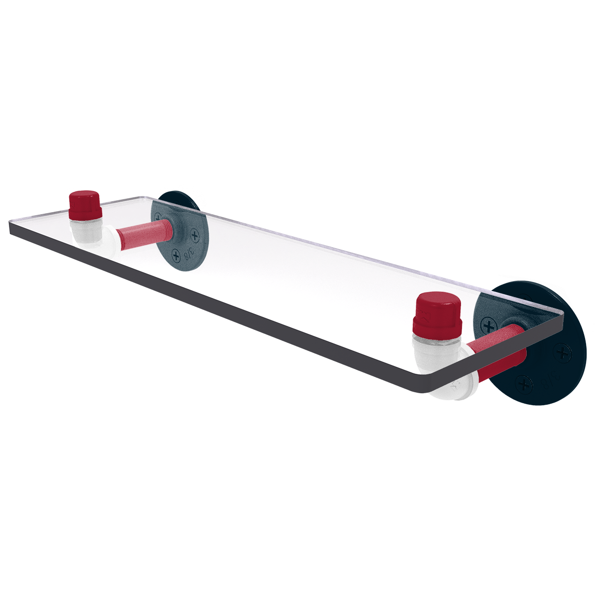 Gridiron Collection Glass Shelf Houston Edition