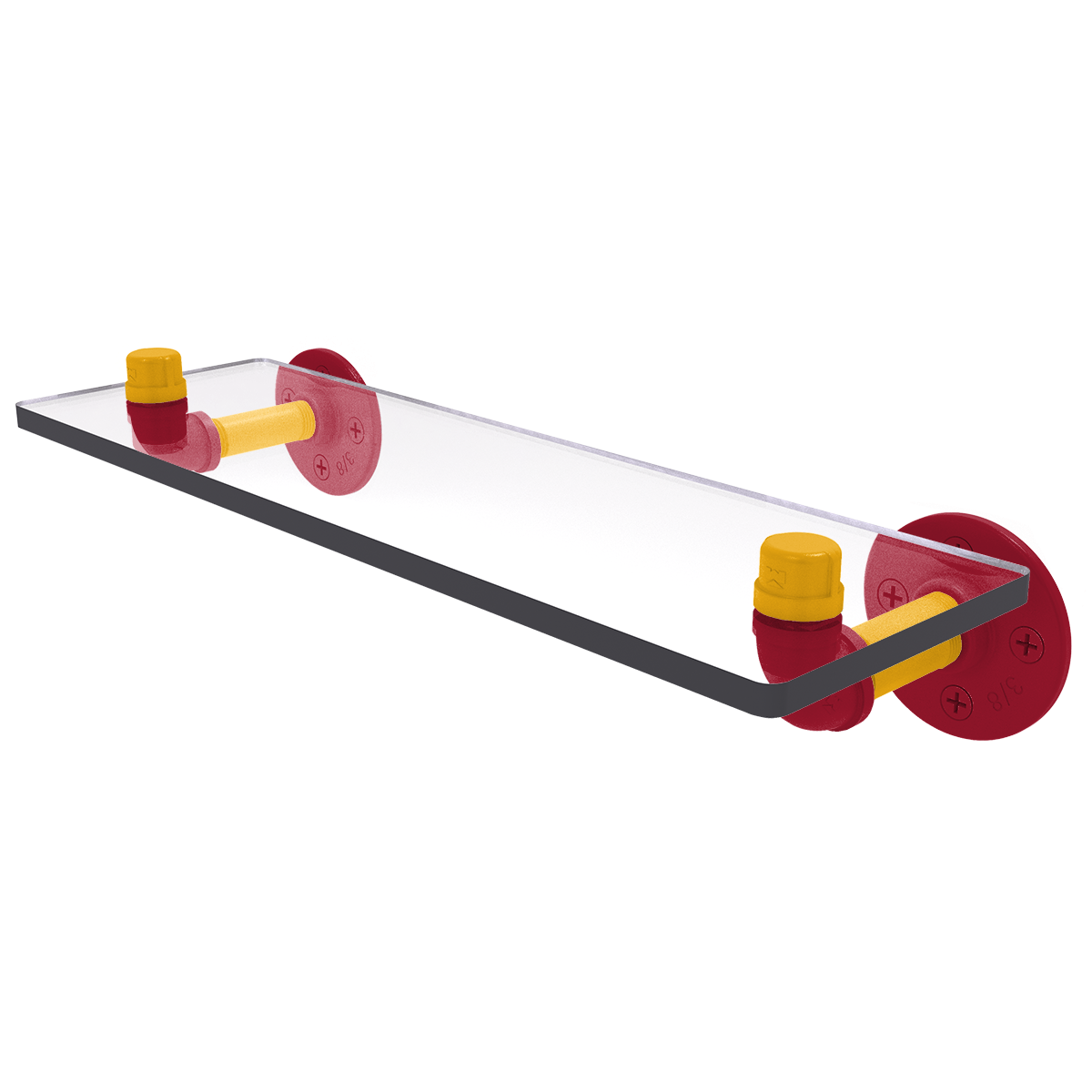 Gridiron Collection Glass Shelf Kansas City Edition