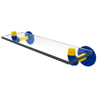 Gridiron Collection Glass Shelf Los Angeles Blue and Yellow Edition
