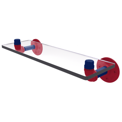 Gridiron Collection Glass Shelf New York Blue and Red Edition