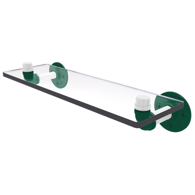 Gridiron Collection Glass Shelf New York Green and White Edition