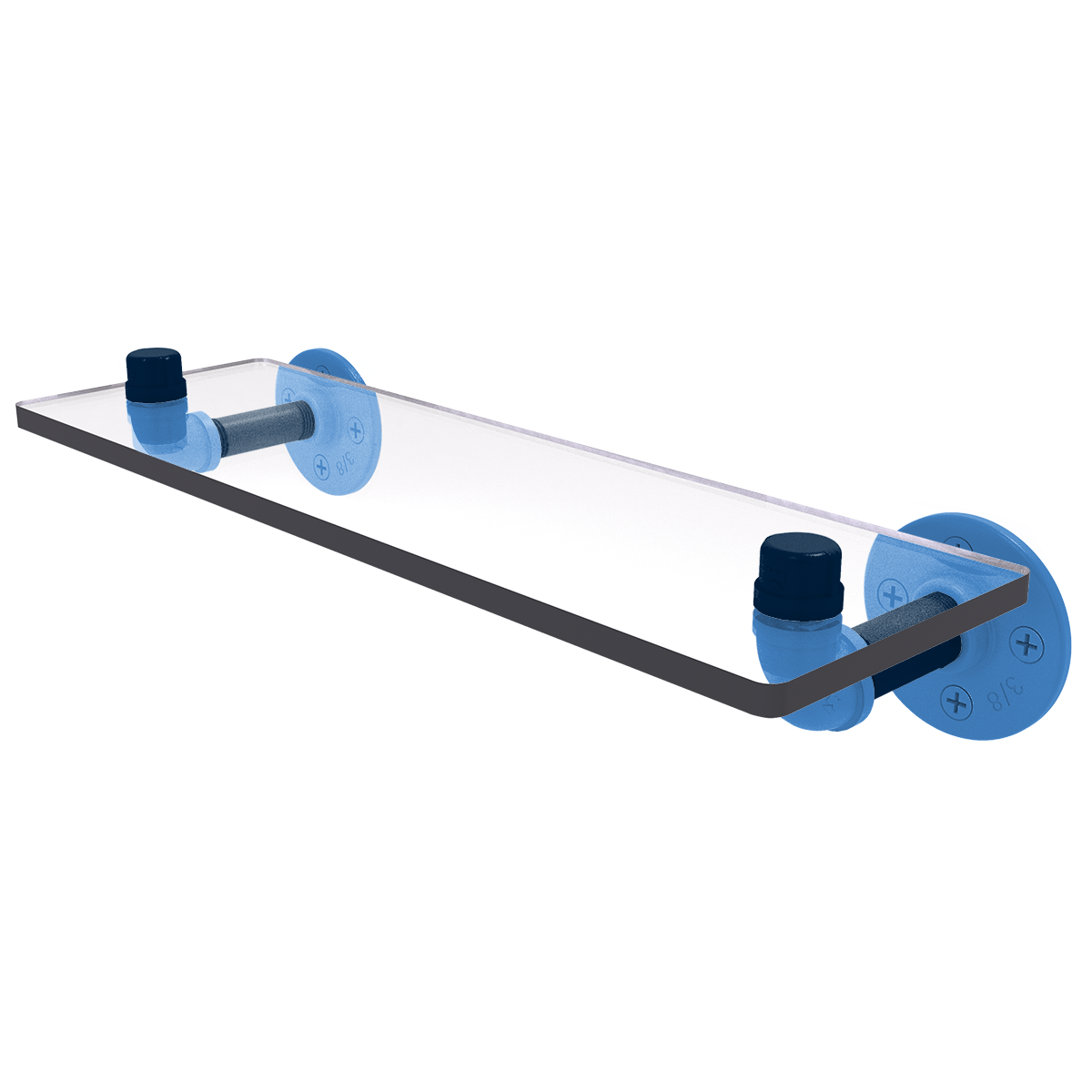 Gridiron Collection Glass Shelf Tennessee Edition