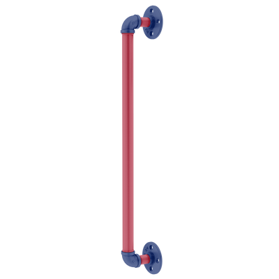Gridiron Collection Door Pull New York Blue and Red Edition
