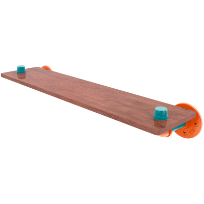 Gridiron Collection Wood Shelf Miami Edition