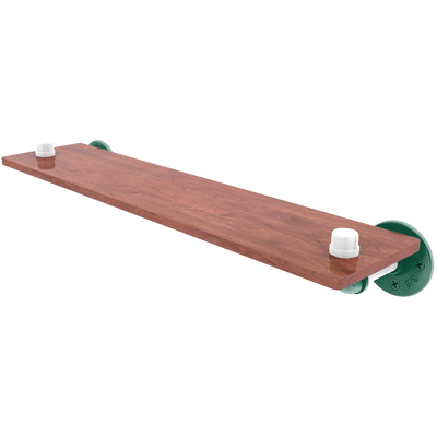 Gridiron Collection Wood Shelf New York Green and White Edition
