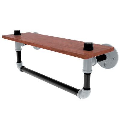 Gridiron Collection Wood Shelf with Towel Bar Las Vegas Edition