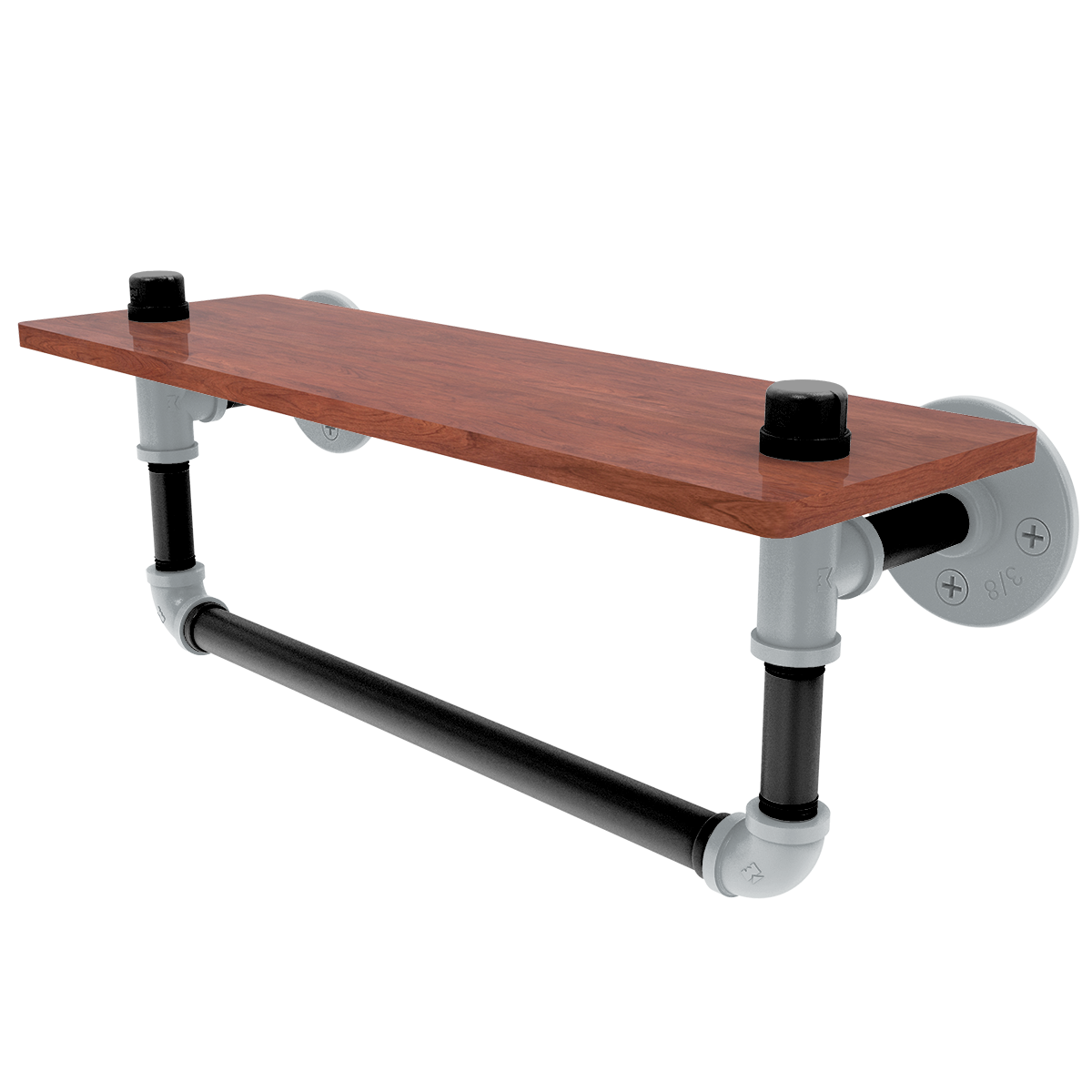 Gridiron Collection Wood Shelf with Towel Bar Las Vegas Edition