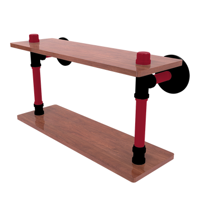 Gridiron Collection Wood Double Shelf Atlanta Edition