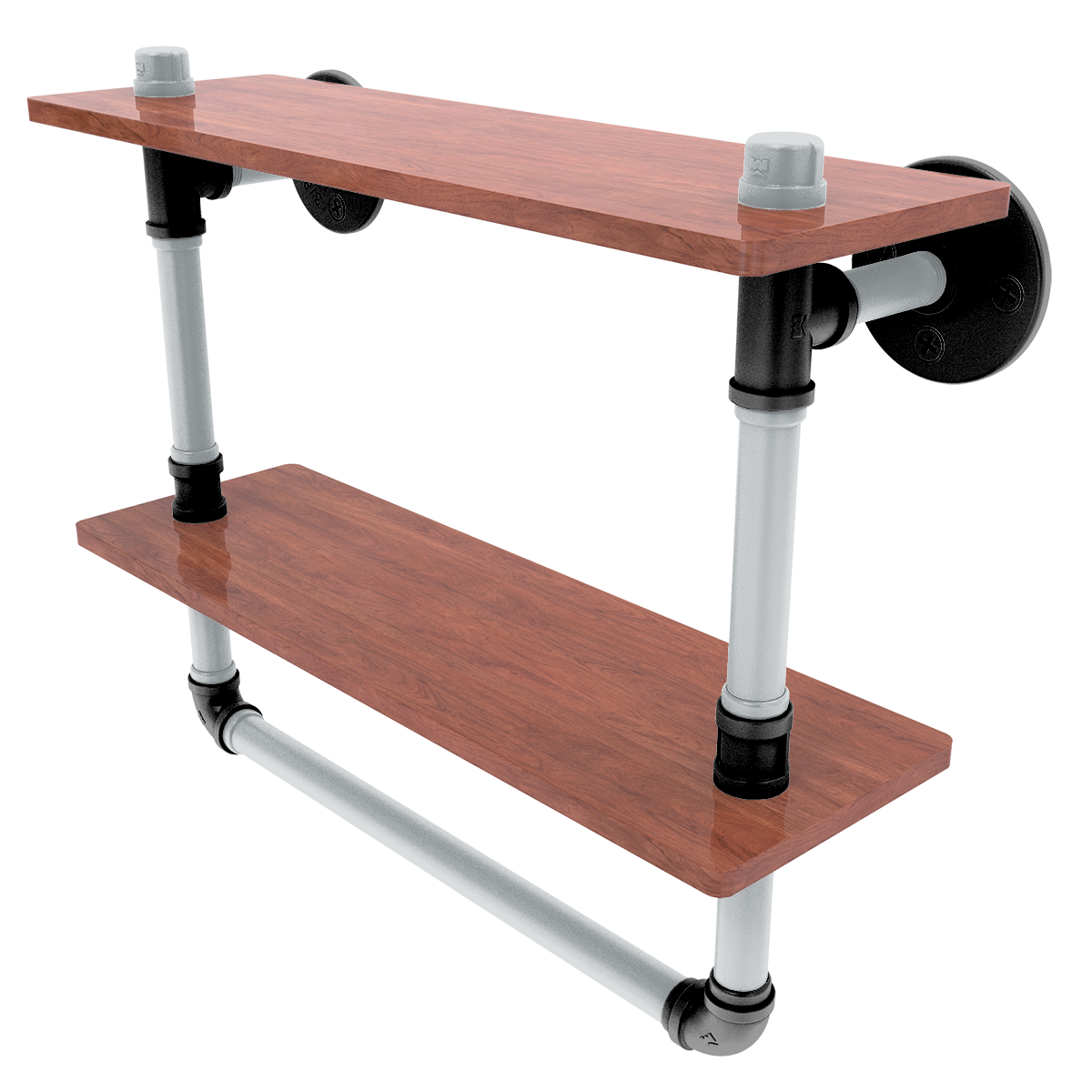 Gridiron Collection Double Wood Shelf with Towel Bar Las Vegas Edition