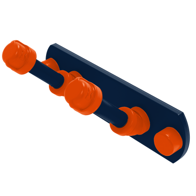 Gridiron Collection 2 Position Multi Hook Denver Edition