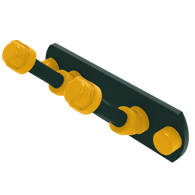 Gridiron Collection 2 Position Multi Hook Green Bay Edition
