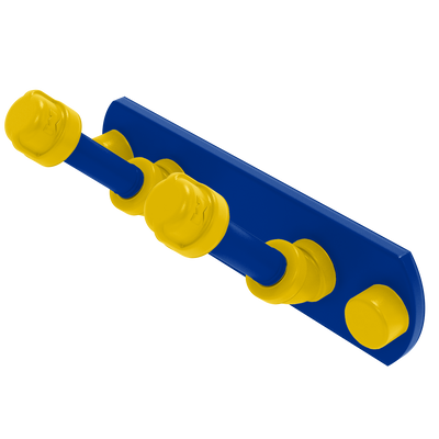 Gridiron Collection 2 Position Multi Hook Los Angeles Blue and Yellow Edition