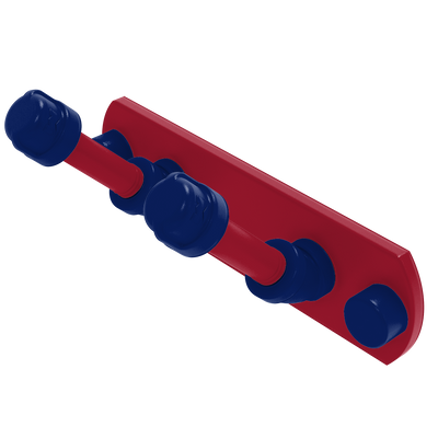 Gridiron Collection 2 Position Multi Hook New York Blue and Red Edition