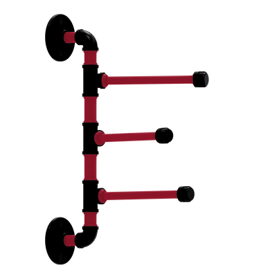 Gridiron Collection 3 Swing Arm Vertical Towel Bar Atlanta Edition