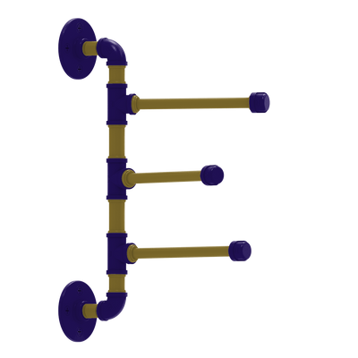 Gridiron Collection 3 Swing Arm Vertical Towel Bar Baltimore Edition