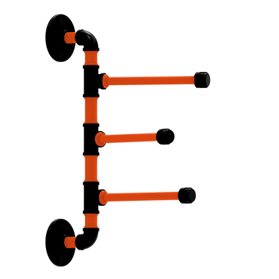 Gridiron Collection 3 Swing Arm Vertical Towel Bar Cincinnati Edition