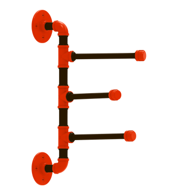 Gridiron Collection 3 Swing Arm Vertical Towel Bar Cleveland Edition