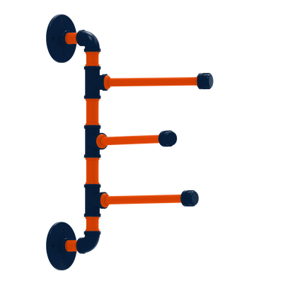 Gridiron Collection 3 Swing Arm Vertical Towel Bar Denver Edition