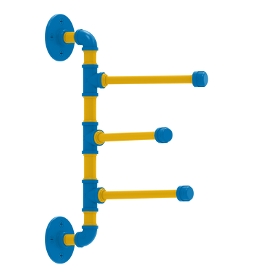 Gridiron Collection 3 Swing Arm Vertical Towel Bar Los Angeles Blue and Gold Edition