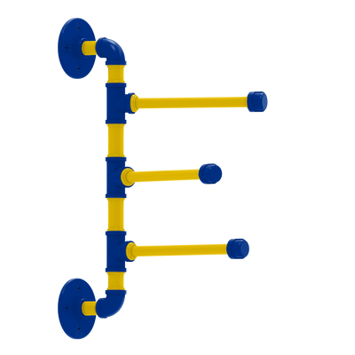 Gridiron Collection 3 Swing Arm Vertical Towel Bar Los Angeles Blue and Yellow Edition