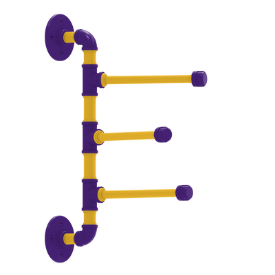 Gridiron Collection 3 Swing Arm Vertical Towel Bar Minnesota Edition