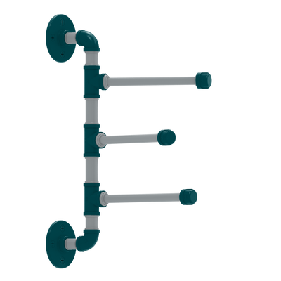 Gridiron Collection 3 Swing Arm Vertical Towel Bar Philadelphia Edition