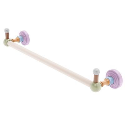 Waverly Place Collection Towel Bar with Integrated Pegs Color Picker