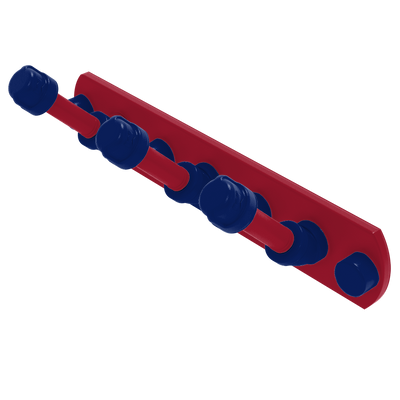 Gridiron Collection 3 Position Multi Hook New York Blue and Red Edition