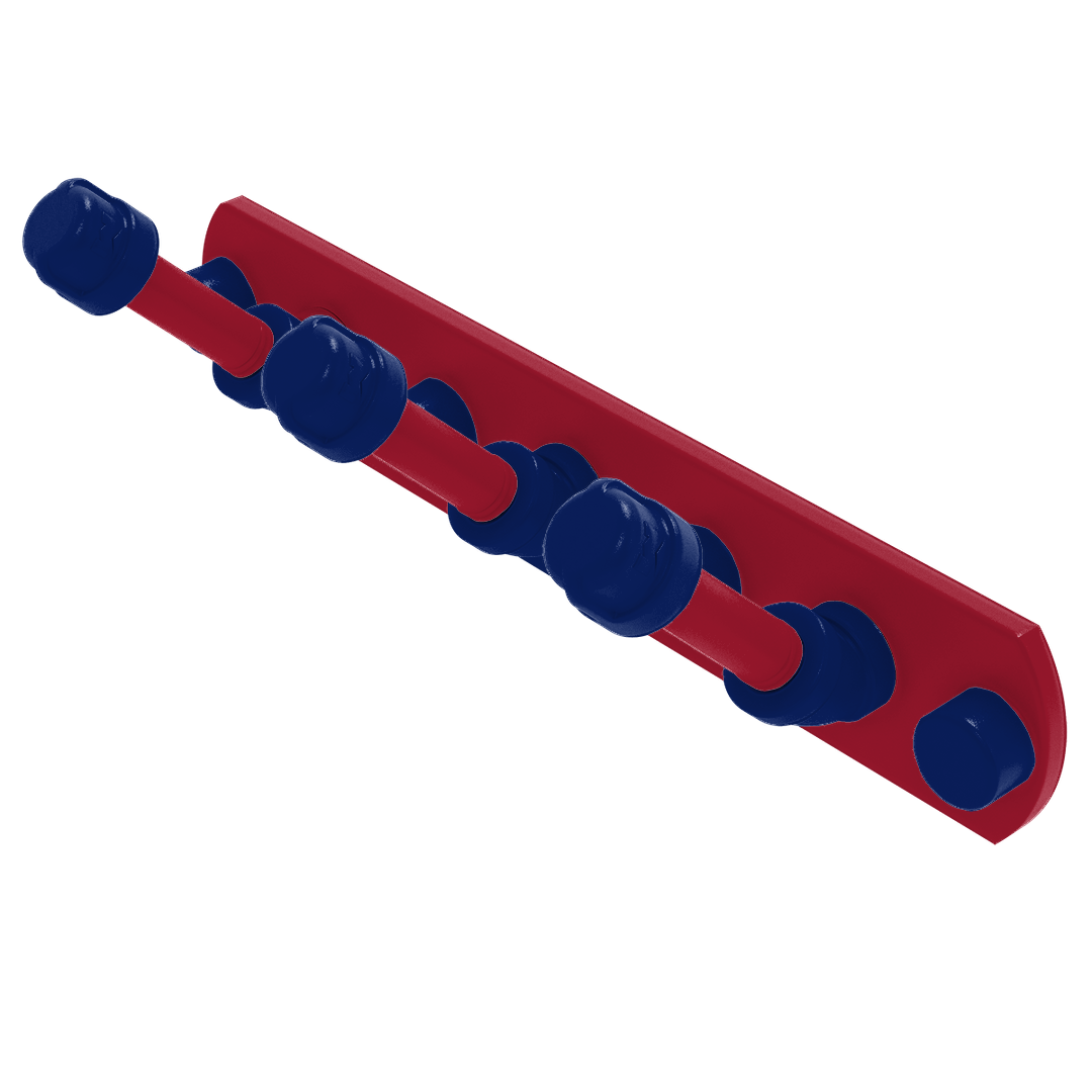 Gridiron Collection 3 Position Multi Hook New York Blue and Red Edition