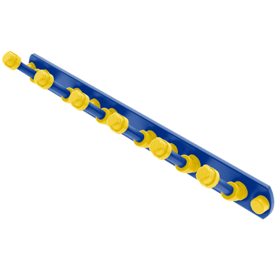 Gridiron Collection 6 Position Tie and Belt Rack Los Angeles Blue and Yellow Edition