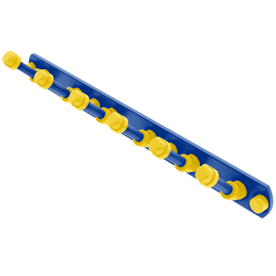 Gridiron Collection 6 Position Tie and Belt Rack Los Angeles Blue and Yellow Edition