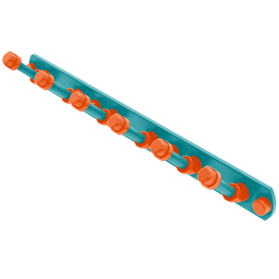 Gridiron Collection 6 Position Tie and Belt Rack Miami Edition