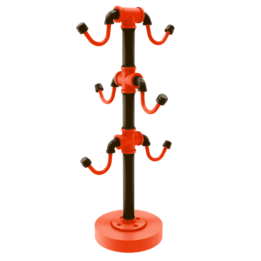 Gridiron Collection Countertop 6 Coffee Mug Holder Cleveland Edition