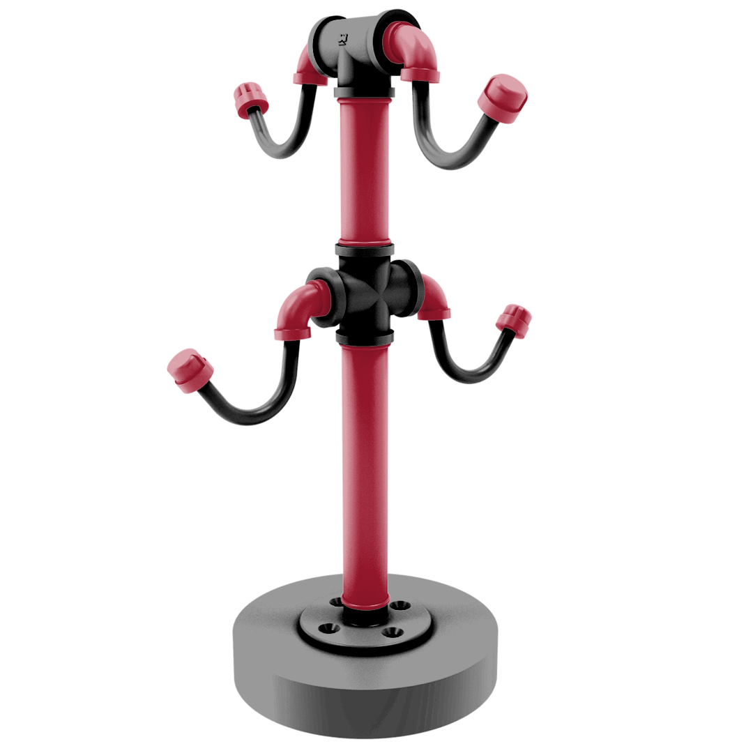 Gridiron Collection Countertop 4 Coffee Mug Holder Atlanta Edition