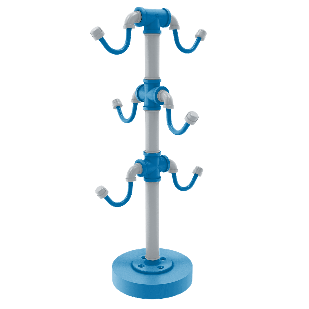 Gridiron Collection Countertop 6 Coffee Mug Holder Detroit Edition