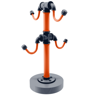 Gridiron Collection Countertop 4 Coffee Mug Holder Chicago Edition