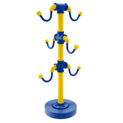 Gridiron Collection Countertop 6 Coffee Mug Holder Los Angeles Blue and Yellow Edition