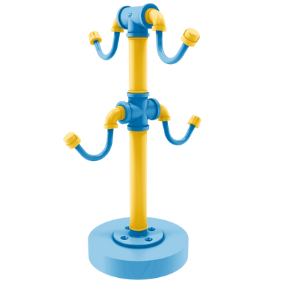 Gridiron Collection Countertop 4 Coffee Mug Holder Los Angeles Blue and Gold Edition