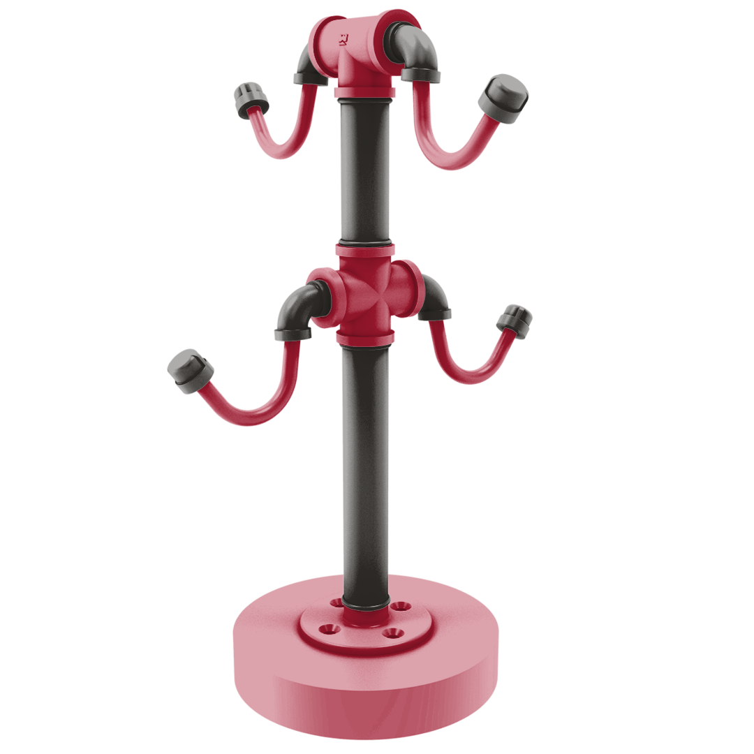 Gridiron Collection Countertop 4 Coffee Mug Holder Tampa Bay Edition