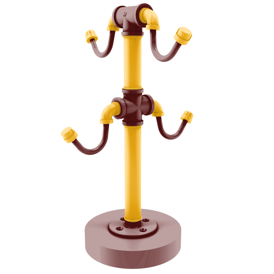 Gridiron Collection Countertop 4 Coffee Mug Holder Washington Edition