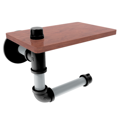 Gridiron Collection Toilet Paper Holder with Wood Shelf Las Vegas Edition